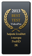 2013 BEST TEST  VideoPro  hjeste kvalitet  i europa ProHD 2K hjeste kvalitet  i europa ProHD 2K